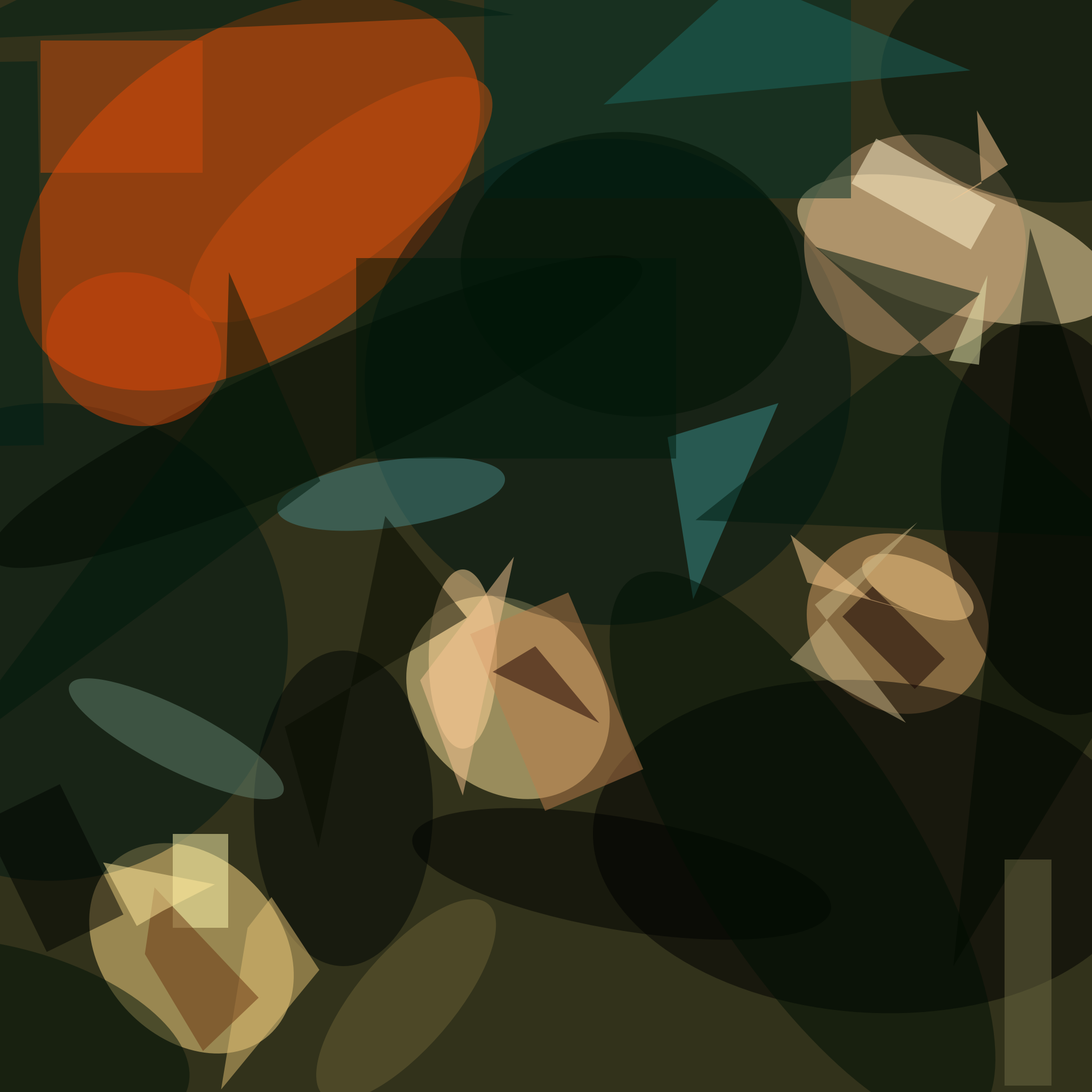 Artistic re-rendering of the Rubber Soul album cover made of simple polygons.