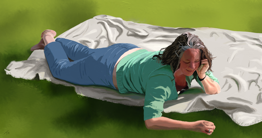 Digital Painting of Rachel Hartley
